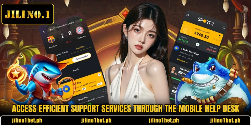 Access efficient support services through the mobile help desk
