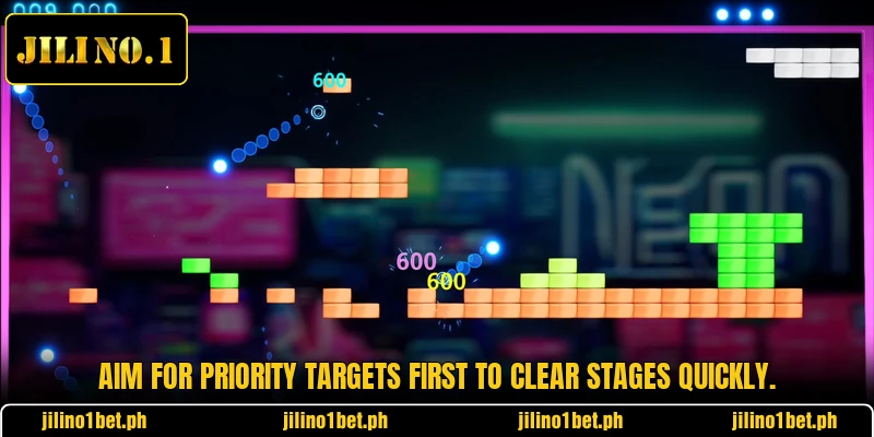 Aim for priority targets first to clear stages quickly