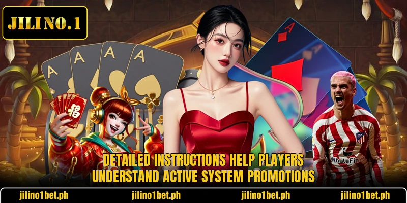 Detailed instructions help players understand active system promotions