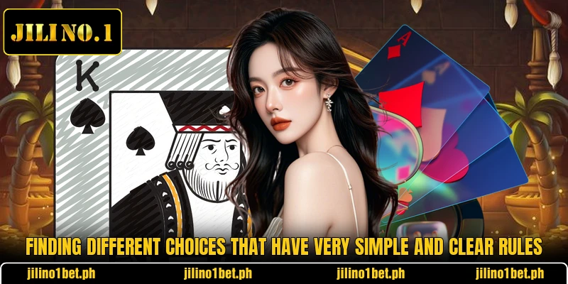 Finding different choices that have very simple and clear rules