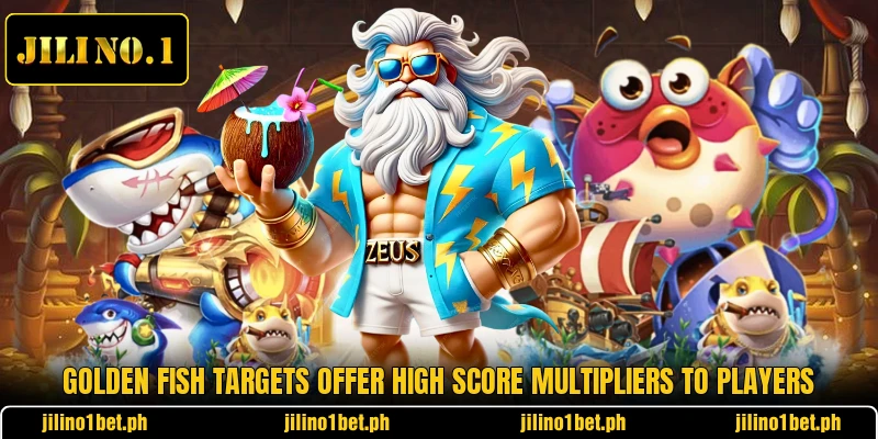 Golden fish targets offer high score multipliers to players