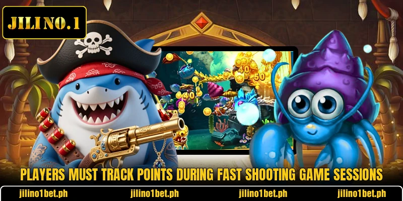 Players must track points during fast shooting game sessions