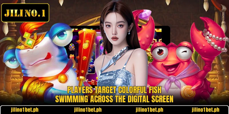 Players target colorful fish swimming across the digital screen