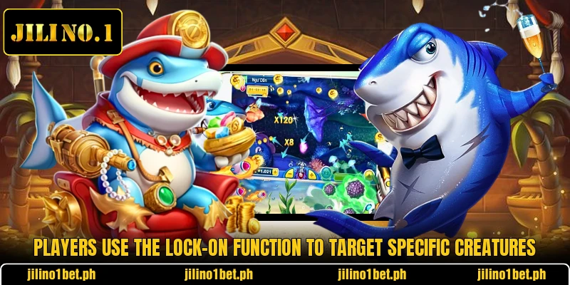 Players use the lock-on function to target specific creatures