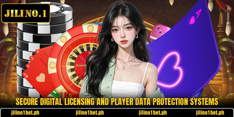 Secure digital licensing and player data protection systems
