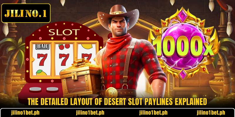 The detailed layout of desert slot paylines explained