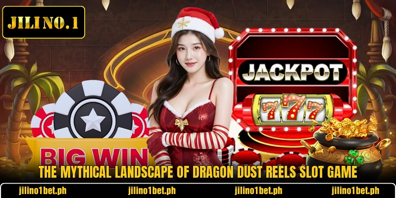 The mythical landscape of Dragon Dust Reels slot game