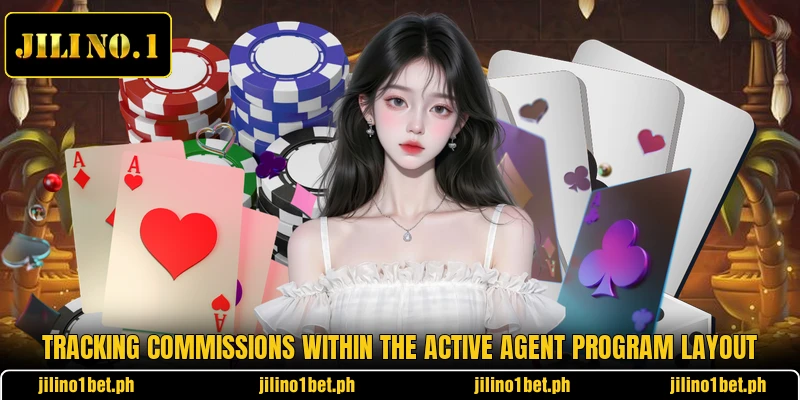 Tracking commissions within the active agent program layout