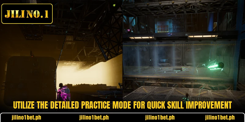Utilize the detailed practice mode for quick skill improvement