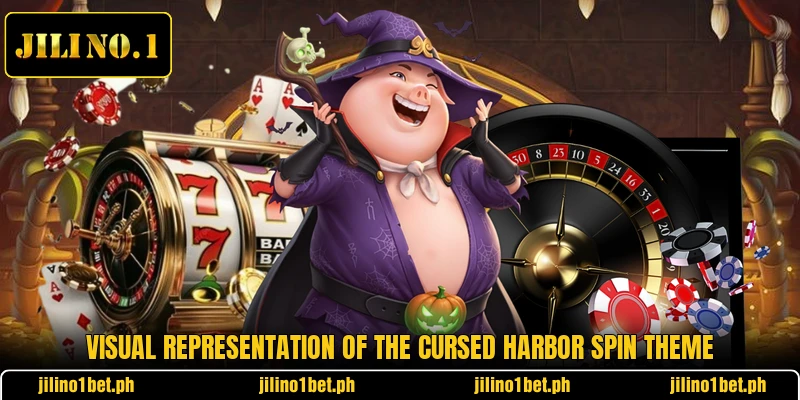 Visual representation of the Cursed Harbor Spin theme Visual representation of the Cursed Harbor Spin theme