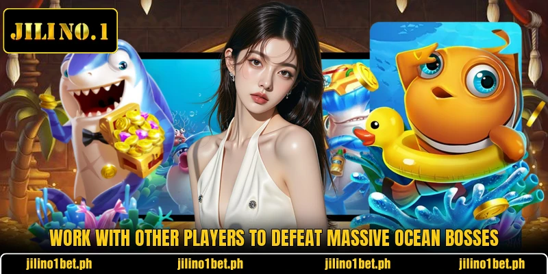 Work with other players to defeat massive ocean bosses